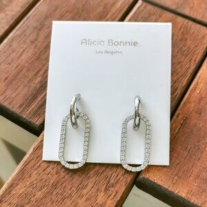 Alicia Bonnie Eva Earrings. Silver